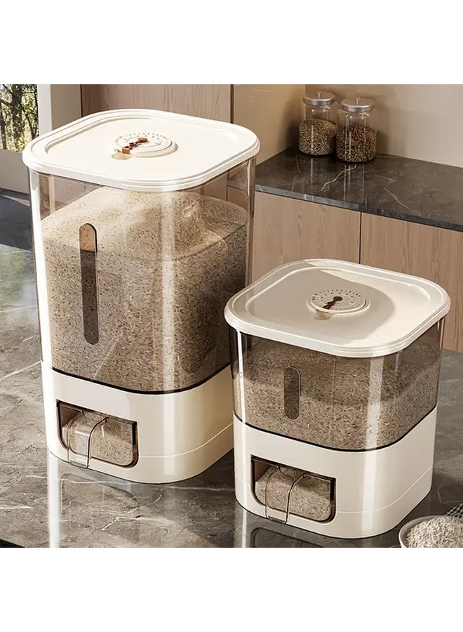 Milky White 14 33LB Sealed Moisture Proof Rice Bucket Flour Storage Container - Image 4